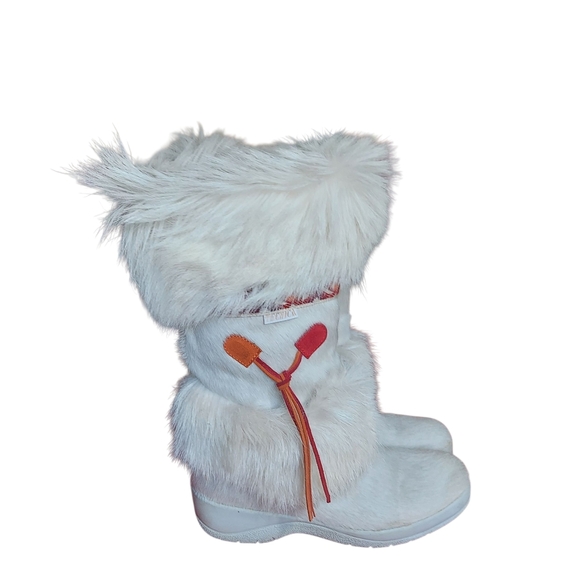 Vintage Tecnica Goat Fur Sherpa Lined Apres Ski Boots Italy Women's Size 9 US - Picture 5 of 16